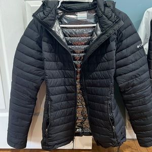 Black Columbia Coat - Omni Heat Insulated